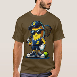 Funny Fruit Lover Banana Tennisball spielen Playa T-Shirt