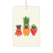 Funny Fruit Mops Niedlich Dog Geschenk | Pet Lover Autolufterfrischer (Vorderseite)