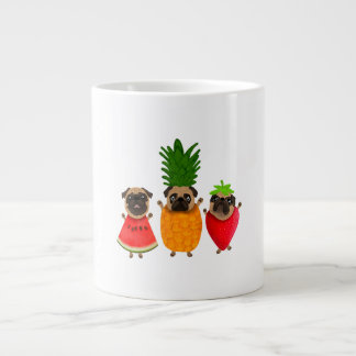 Funny Fruit Mops Niedlich Dog Geschenk | Pet Lover Jumbo-Tasse