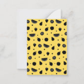 Funny Fruit Pun Banana Classroom Valentine Card Mitteilungskarte (Rückseite)