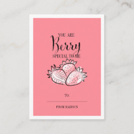 Funny Fruit Pun Berry Klassenzimmer Valentine Card Terminkarte