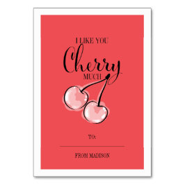 Funny Fruit Pun Cherry Klassenzimmer Valentine Car Tischnummer