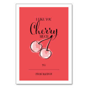 Funny Fruit Pun Cherry Klassenzimmer Valentine Car Tischnummer