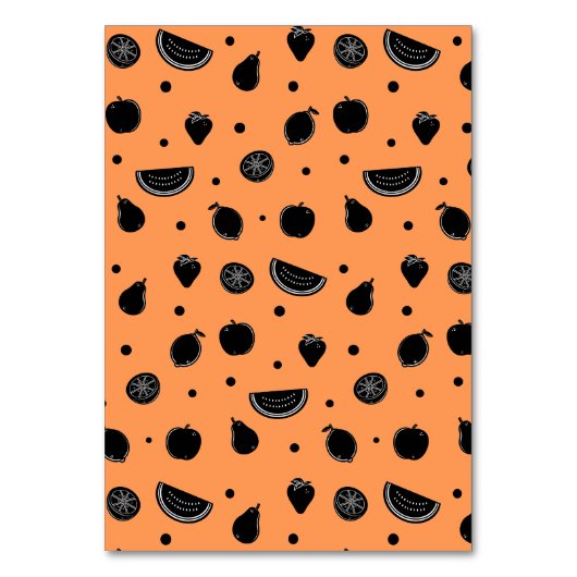 Funny Fruit Pun Orange Classroom Valentine Card Tischnummer (Rückseite)