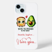 Funny Fruit Pun Personalized Valentine Phone Case (Rückseite)