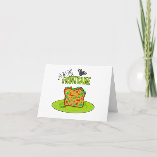 Funny Fruitcake Card Karte (Vorderseite)