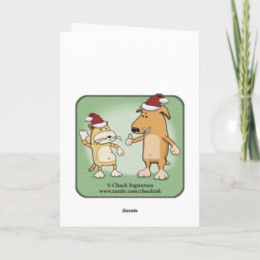 Funny Fruitcake Murray Feiertagskarte (Rückseite)