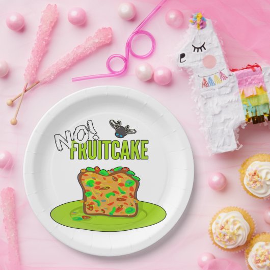 Funny Fruitcake Pappteller (Party)