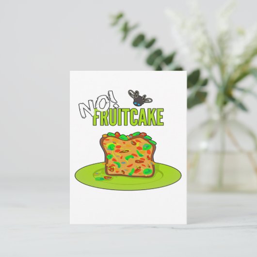 Funny Fruitcake T - Shirt Postkarte (Stehend Vorderseite)
