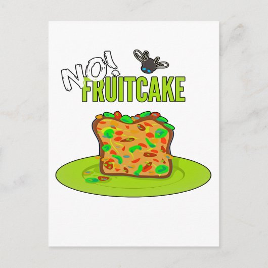 Funny Fruitcake T - Shirt Postkarte (Vorderseite)