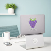 Funny fruits pupes kawaii für Laptop Aufkleber (Laptop auf Schreibtisch)