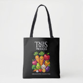 Funny Fruits Veggies Tales from Produce Grocery Tasche (Vorderseite)