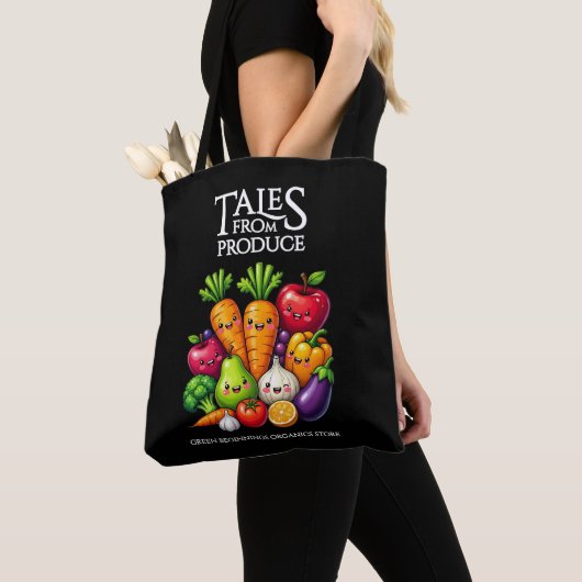 Funny Fruits Veggies Tales from Produce Grocery Tasche (Von Nahem)