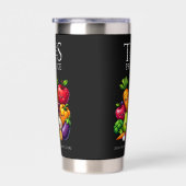 Funny Fruits Veggies Tales from Produce Grocery Thermobecher (Rechts)