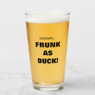 Funny Frunk As Duck! Bier Glas