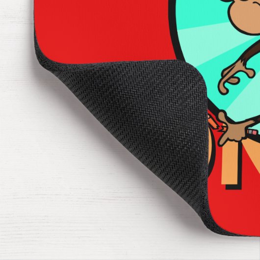 FUNNY FRUSTRATED MONKEY HORIZONTAL MOUSE PAD MOUSEPAD (Ecke)