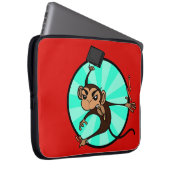 FUNNY FRUSTRATED MONKEY LAPTOP SLEEVE (Vorne Rechts)