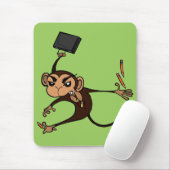 FUNNY FRUSTRATED MONKEY VERTICAL MOUSE PAD MOUSEPAD (Mit Mouse)