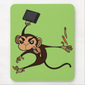 FUNNY FRUSTRATED MONKEY VERTICAL MOUSE PAD MOUSEPAD (Vorne)