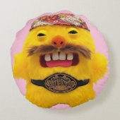 Funny Fugglers Wrestler Rundes Kissen (Rückseite)