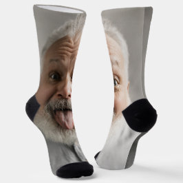 Funny fügt Ihr eigenes Foto hinzu Socken