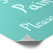 Funny fühlen Sie Ihre Schmerzen handgeschriebenen  Poster (Ecke)