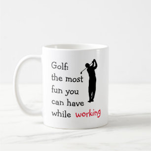 Funny Führungskraft Golf Theme Kaffeetasse