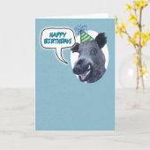Funny Full Boar Geburtstag Karte (Gelbe Blume)