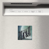 Funny Full Moon Bats Magnet (In Situ (Geschirrspüler))