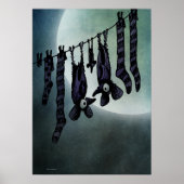 Funny Full Moon Bats Poster (Vorne)