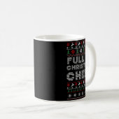 Funny Full Of Christmas Cheer Beer Ugly Matching C Kaffeetasse (VorderseiteRechts)