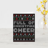 Funny Full Of Christmas Cheer Beer Ugly Matching C Karte (Gelbe Blume)