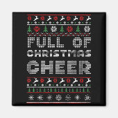 Funny Full Of Christmas Cheer Beer Ugly Matching C Magnet (Vorne)