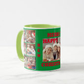 FUNNY FULTO COLLAGE MERRY CHRISTMAS 2 GREEN TASSE (Vorderseite Links)