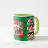 FUNNY FULTO COLLAGE MERRY CHRISTMAS 2 GREEN TASSE (VorderseiteRechts)