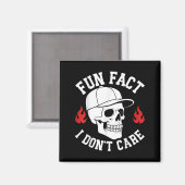 Funny Fun Fakt, dass Skeleton Sarcastic Adu mir eg Magnet (Vorderseite/Rückseite)
