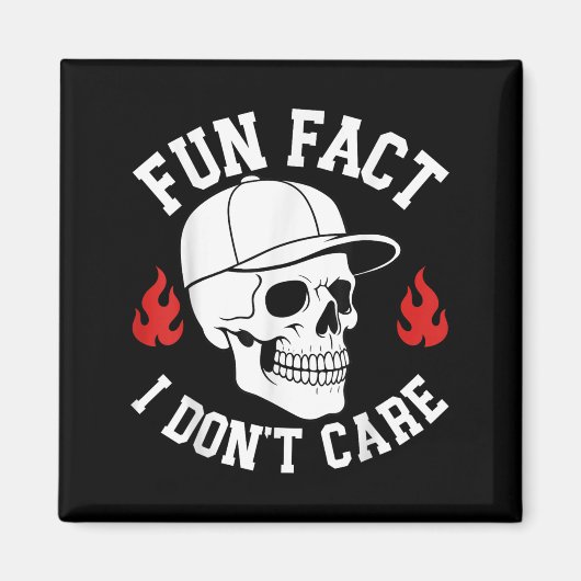 Funny Fun Fakt, dass Skeleton Sarcastic Adu mir eg Magnet (Vorne)