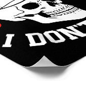 Funny Fun Fakt, dass Skeleton Sarcastic Adu mir eg Poster (Ecke)