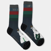 Funny Fun Festive Sheep “Fleece Navidad” Dark Blue Socken (Rechts)