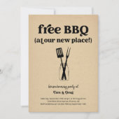 Funny Fun Free GRILLEN Housewarming Party Einladun Einladung (Vorderseite)