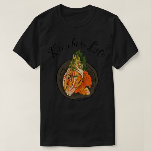 Funny Fun Kimchi ist das Leben T-Shirt (Design vorne)