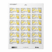 Funny Fun Niedlich Crazy Chicken Label Adressaufkleber (Vorne)