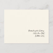 Funny & Fun Script Wedding RSVP Postcard Einladungspostkarte (Rückseite)