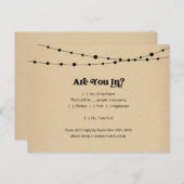 Funny & Fun UAWG Postcard - Rustic Kraft Einladungspostkarte (Vorne/Hinten)