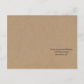 Funny & Fun UAWG Postcard - Rustic Kraft Einladungspostkarte (Rückseite)