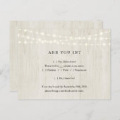 Funny & Fun UAWG Postcard - Rustikales Holz Einladungspostkarte (Vorne/Hinten)