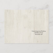 Funny & Fun UAWG Postcard - Rustikales Holz Einladungspostkarte (Rückseite)