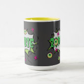 Funny Fun Zombie Pop Art Tasse (Zentrum)