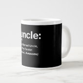Funny Funcle Definition-Geschenk | Onkel Geschenke Jumbo-Tasse (Vorderseite Rechts)