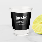 Funny Funcle Definition-Geschenk | Onkel Geschenke Schnapsglas (Vorderseite)